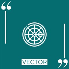 Poster - darts vector icon Linear icon. Editable stroked line