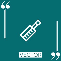Poster - melodica vector icon Linear icon. Editable stroked line