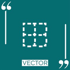 Poster - border vector icon Linear icon. Editable stroke line