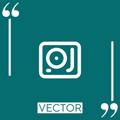 Poster - sound mixer vector icon Linear icon. Editable stroked line