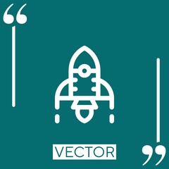 Poster - startup vector icon Linear icon. Editable stroked line