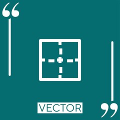 Poster - border vector icon Linear icon. Editable stroke line
