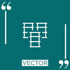 Poster - Crude vector icon Linear icon. Editable stroke line