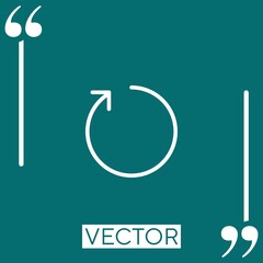 Poster - refresh vector icon Linear icon. Editable stroke line