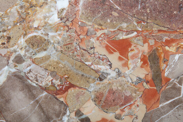 Wall Mural - Variegated marble in gray, white and brown colors stone texture background, high detail