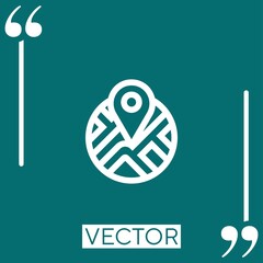 Poster - placeholder vector icon Linear icon. Editable stroke line