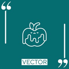 Poster - poisonous vector icon Linear icon. Editable stroked line