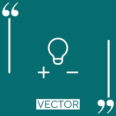 Poster - controls vector icon Linear icon. Editable stroked line