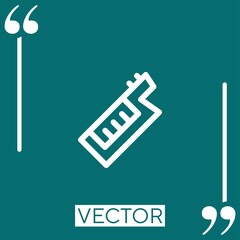 Poster - keytar vector icon Linear icon. Editable stroked line
