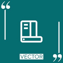 Poster - main vector icon Linear icon. Editable stroked line