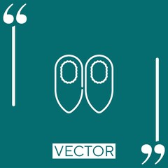 Poster - shoe vector icon Linear icon. Editable stroked line