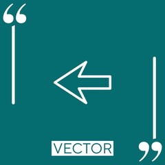 Poster - left   vector icon Linear icon. Editable stroked line