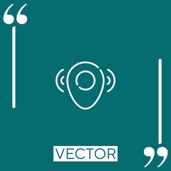 Poster - navigation vector icon Linear icon. Editable stroked line