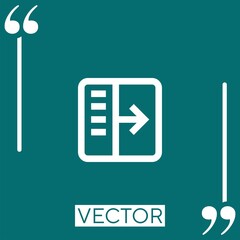 Poster - show vector icon Linear icon. Editable stroked line