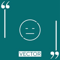 Poster - straight   vector icon Linear icon. Editable stroked line