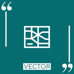 Poster - metro vector icon Linear icon. Editable stroked line