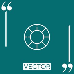 Poster - color palette vector icon Linear icon. Editable stroked line