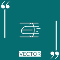 Poster - hyperloop vector icon Linear icon. Editable stroked line