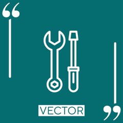 Poster - tool vector icon Linear icon. Editable stroked line