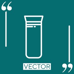 Poster - tumbler vector icon Linear icon. Editable stroked line