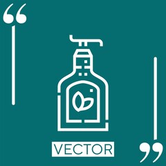 Poster - shampoo vector icon Linear icon. Editable stroked line