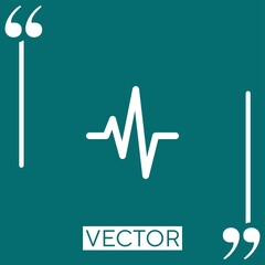 Poster - sound vector icon Linear icon. Editable stroked line