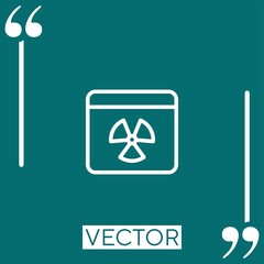 Poster - web browser vector icon Linear icon. Editable stroked line
