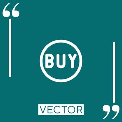 Poster - buy vector icon Linear icon. Editable stroked line