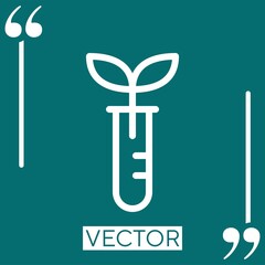 Poster - plant vector icon Linear icon. Editable stroked line
