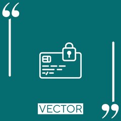 Poster - card   vector icon Linear icon. Editable stroke line