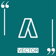 Poster - adwords vector icon Linear icon. Editable stroke line