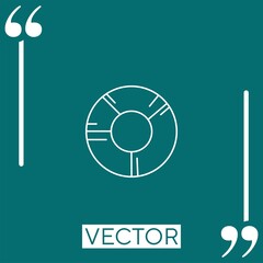 Poster - analythic vector icon Linear icon. Editable stroke line
