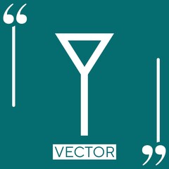 Poster - antenna vector icon
