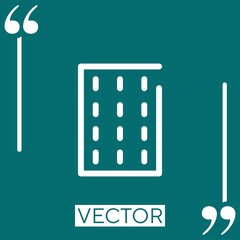 Poster - brick vector icon Linear icon. Editable stroked line