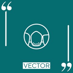 Poster - canine   vector icon Linear icon. Editable stroked line