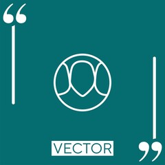 Poster - canine   vector icon Linear icon. Editable stroked line
