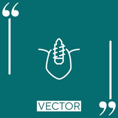 Poster - canine   vector icon Linear icon. Editable stroked line