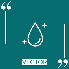 Poster - clean   vector icon Linear icon. Editable stroked line