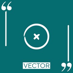 Poster - close   vector icon Linear icon. Editable stroked line