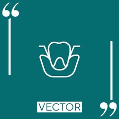 Poster - extraction vector icon Linear icon. Editable stroke line