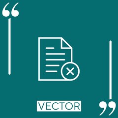 Poster - file    vector icon Linear icon. Editable stroke line