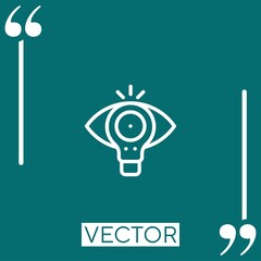 Poster - visualization vector icon Linear icon. Editable stroked line