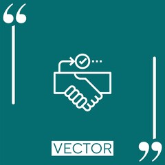 Poster - assumption vector icon Linear icon. Editable stroked line
