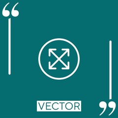 Poster - directions   vector icon Linear icon. Editable stroked line