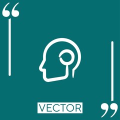 Poster - head vector icon