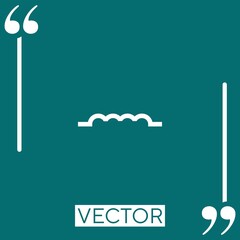 Poster - inductor vector icon Linear icon. Editable stroke line