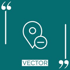 Poster - placeholder   vector icon Linear icon. Editable stroke line