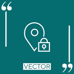 Poster - placeholder    vector icon Linear icon. Editable stroke line