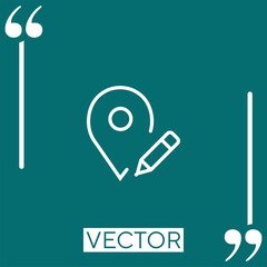 Poster - placeholder    vector icon Linear icon. Editable stroke line