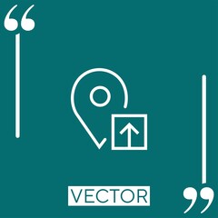 Poster - placeholder    vector icon Linear icon. Editable stroke line